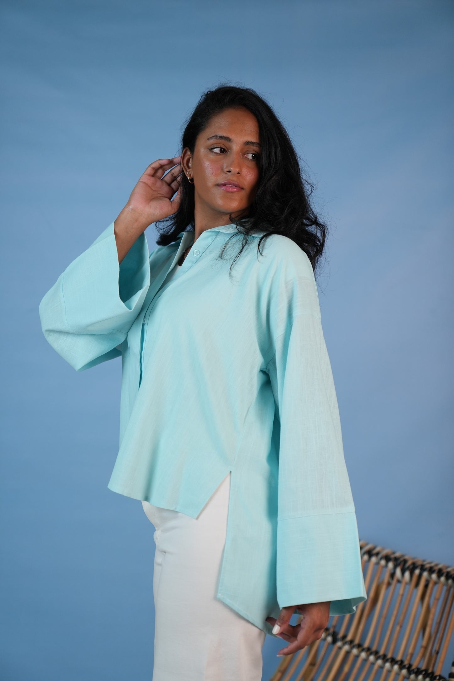 Sela Baby Blue Shirt