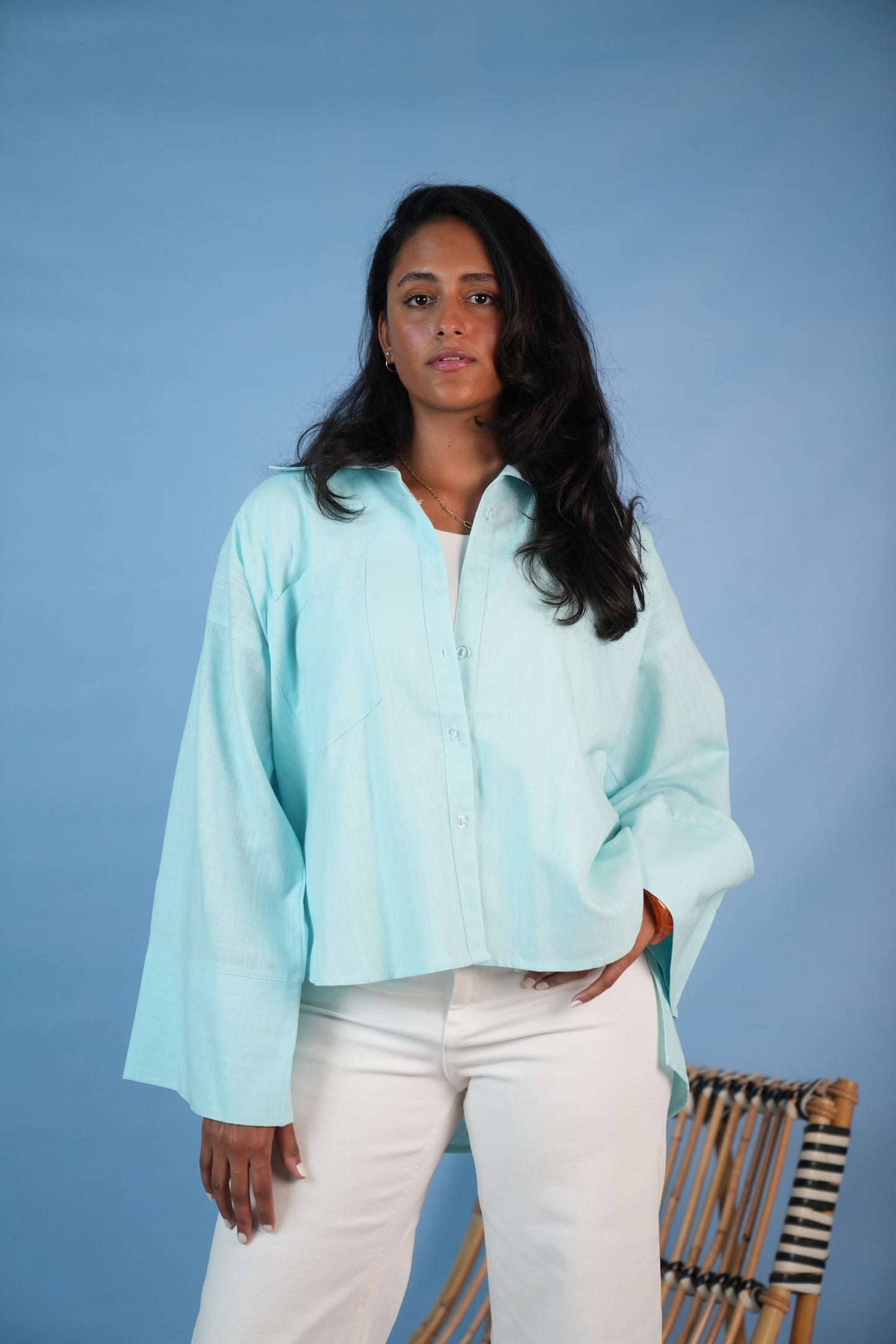 Sela Baby Blue Shirt