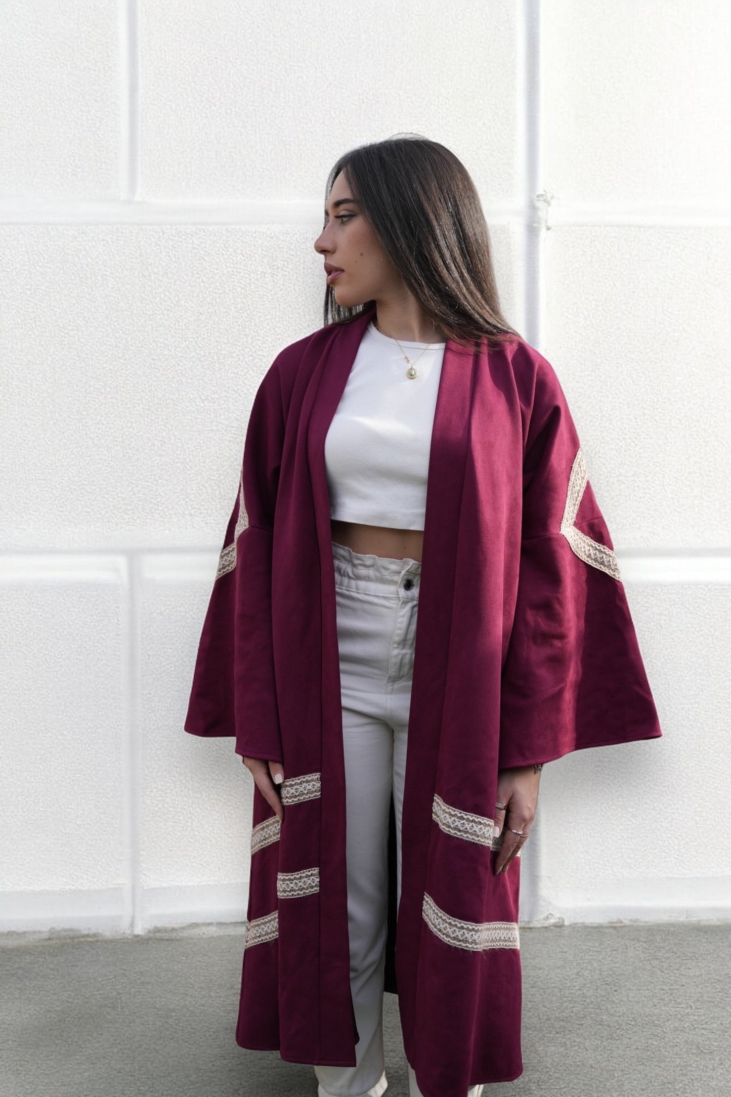 Moonlit Coat - Burgundy