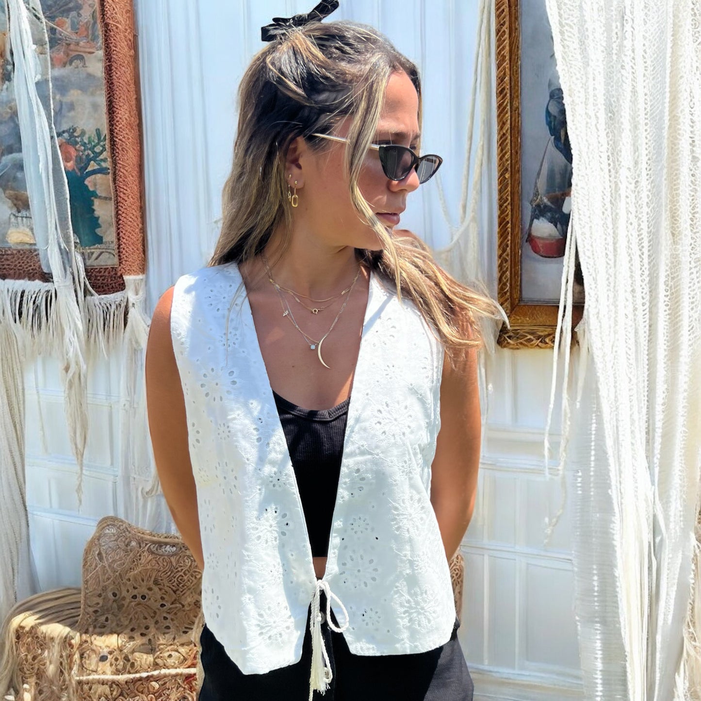 Dreamer Vest - White Silver