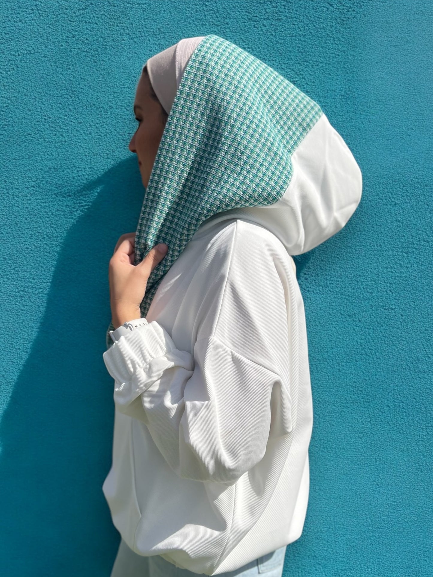 Gypsy Hoodie - White Green